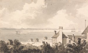 Cowes ocidental, ilha de Wight de Paul Sandby